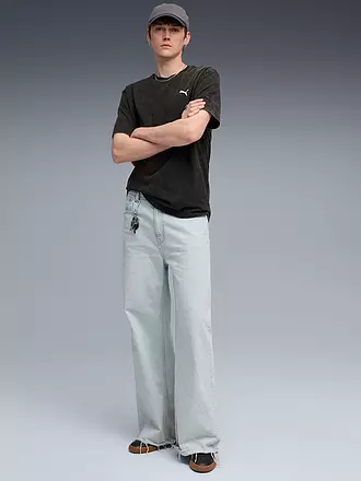 PUMA | T-shirt da uomo ESS ELEVATED Relaxed Wash | schwarz